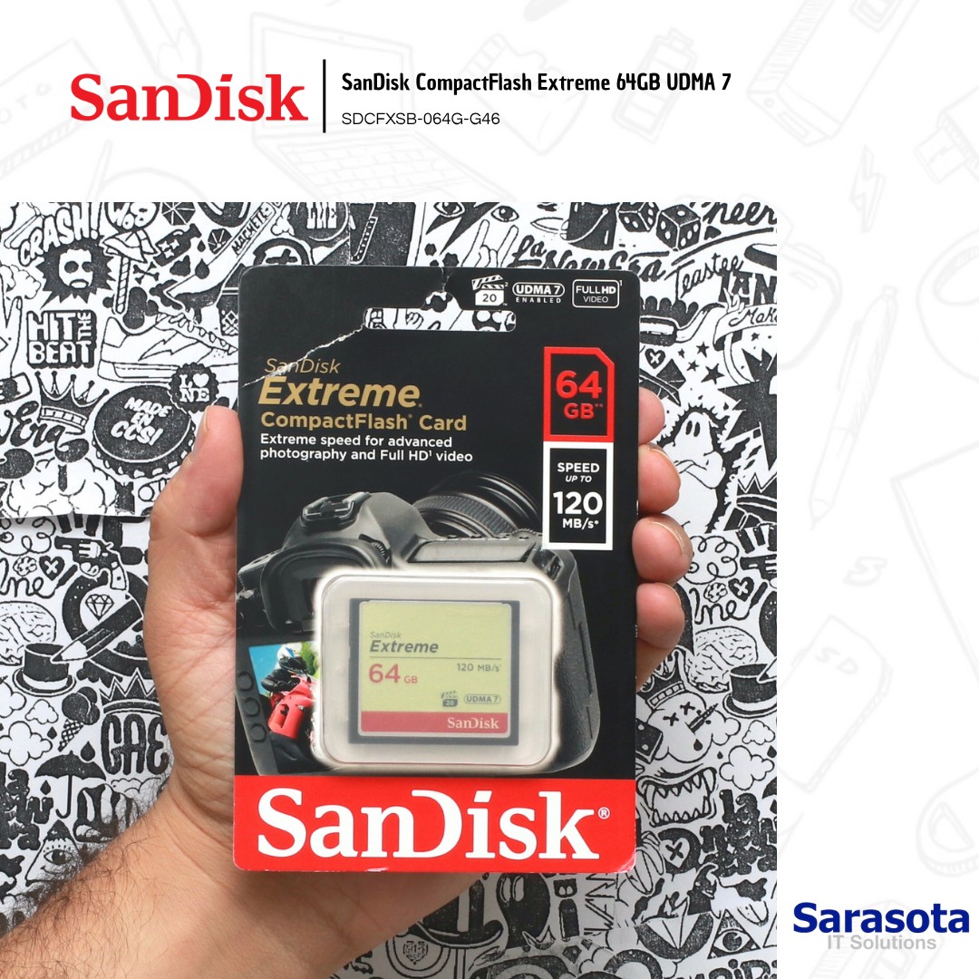 accesorios para electronica - SanDisk CompactFlash Extreme 64GB UDMA 7