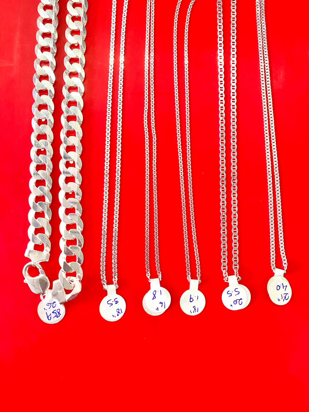 joyas, relojes y accesorios - Cadena Cón medalla de plata
