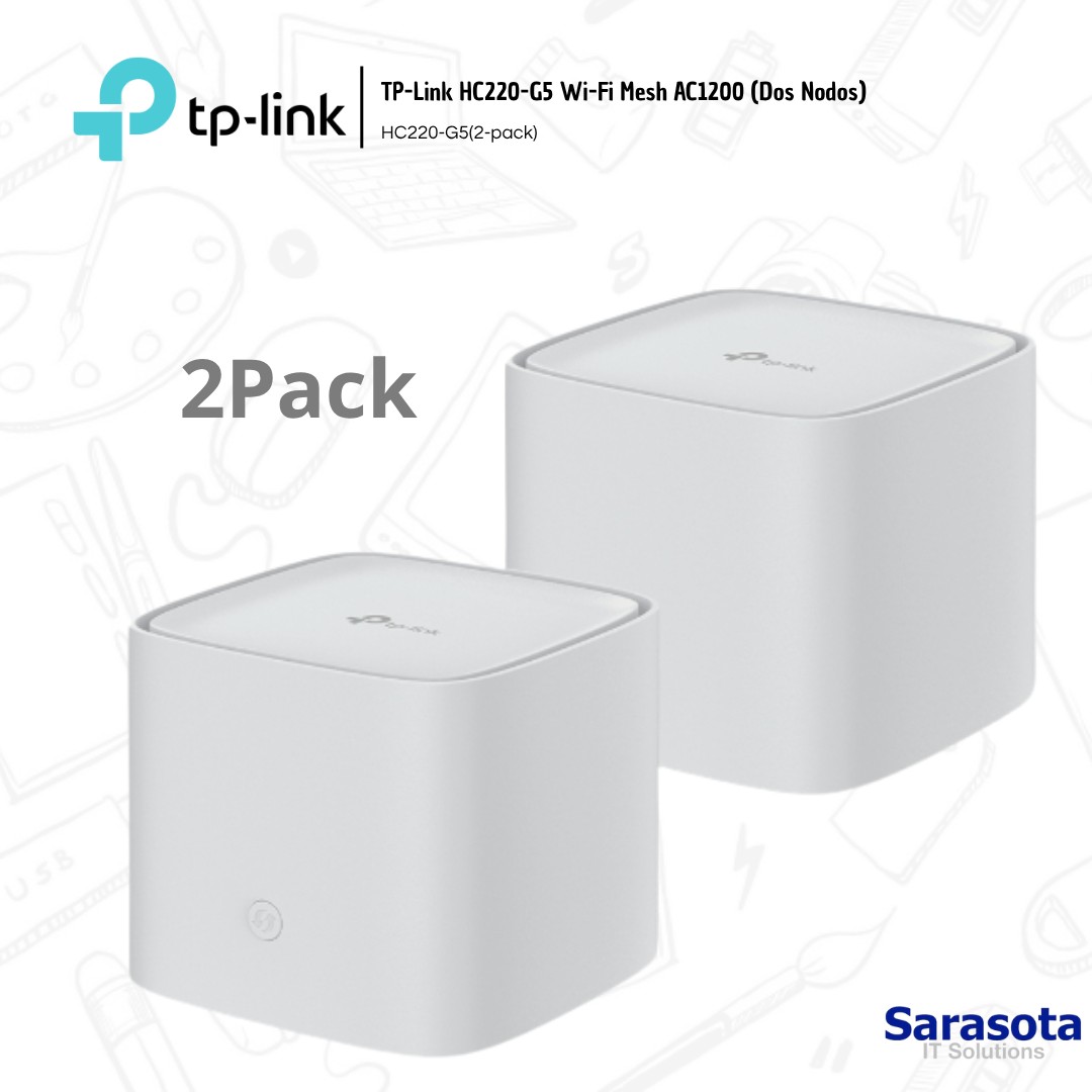 accesorios para electronica - Tp-Link Mesh System modelo HC220-G5 AC1200 Claro 1