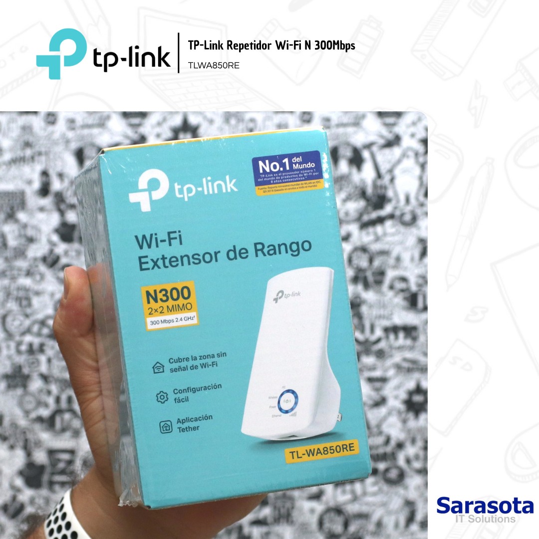 accesorios para electronica -  TP-Link Repetidor WA850RE 2.4GHz N300 300mbps 0