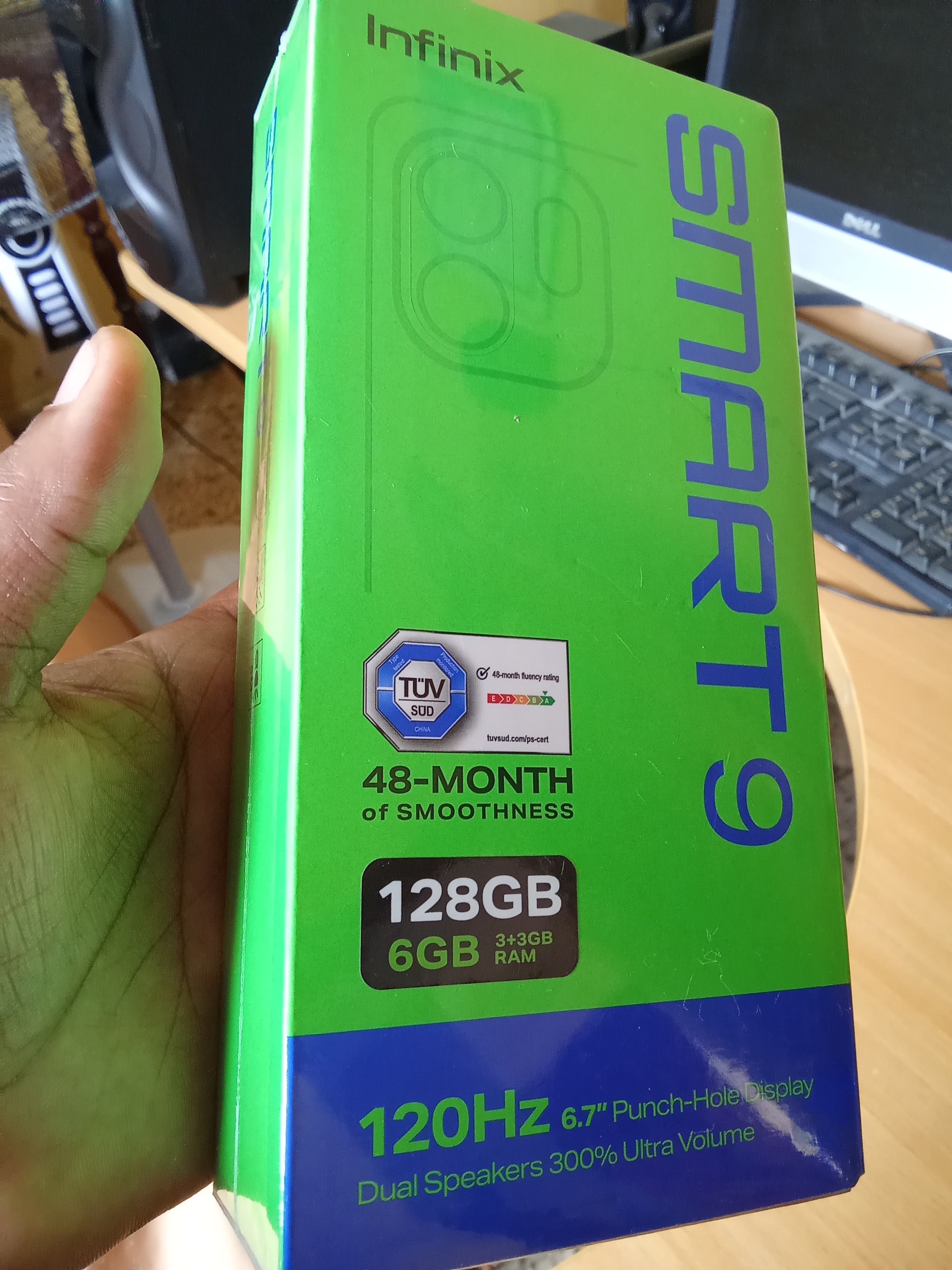 celulares y tabletas - Smart 9 128gb, 8gb de Ram verde nuevo con su caja y sus accesorios  1
