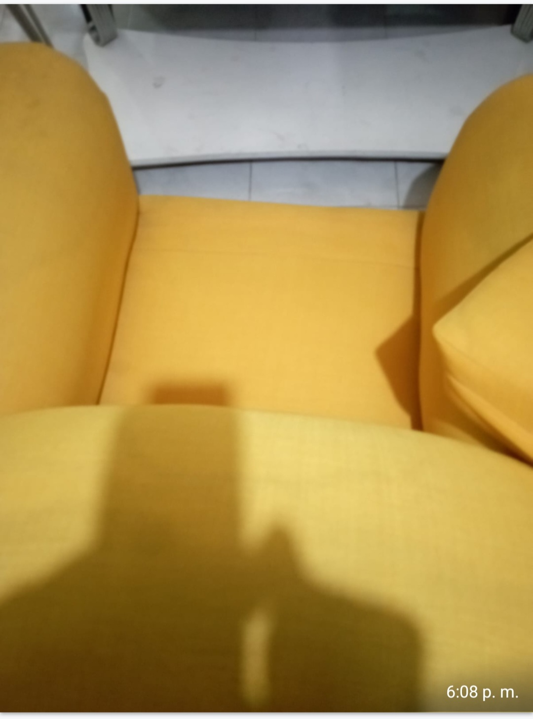 muebles y colchones - Sofa amarillo  2