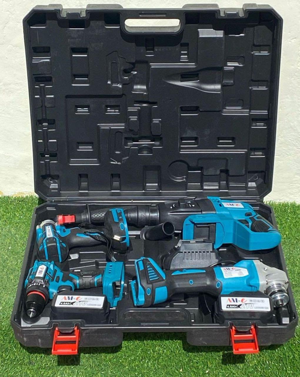 equipos profesionales - kit de taladro atornillador inalambrico multifuncional  1