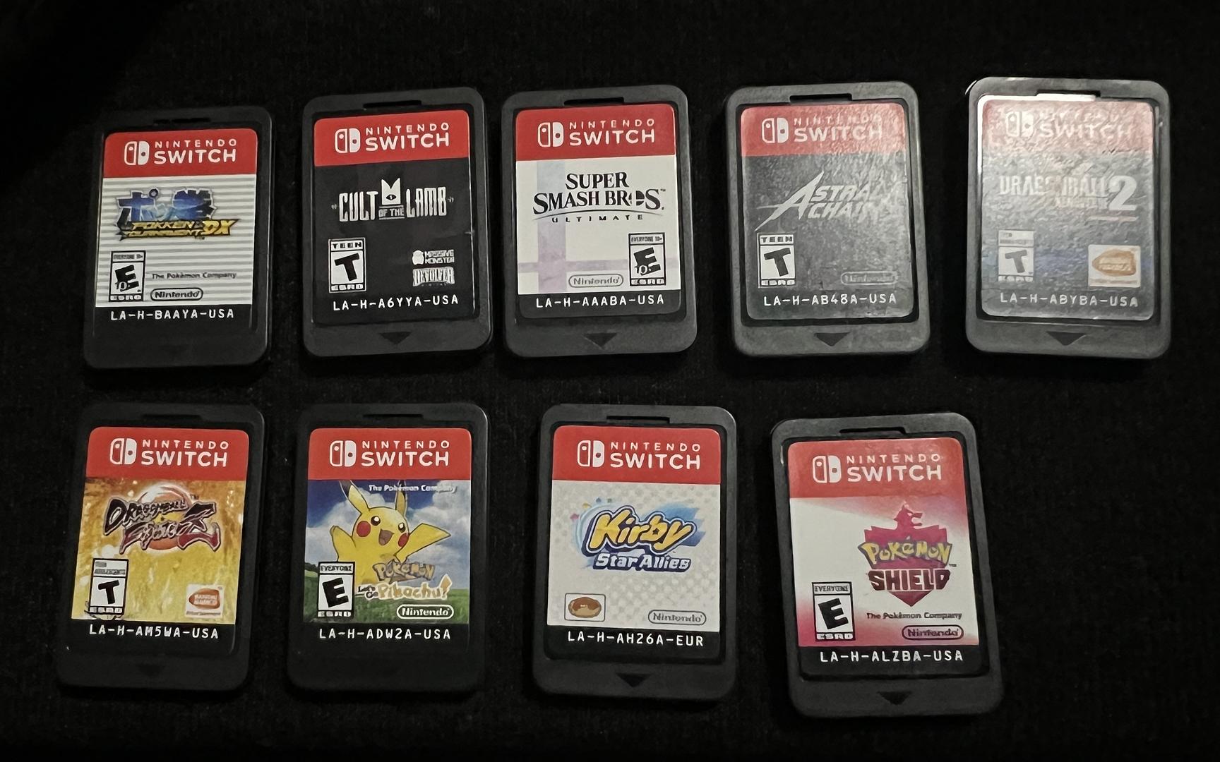 consolas y videojuegos - Paquete de Nintendo switch consola y nueve juegos, en perfecto funcionamiento!! 1