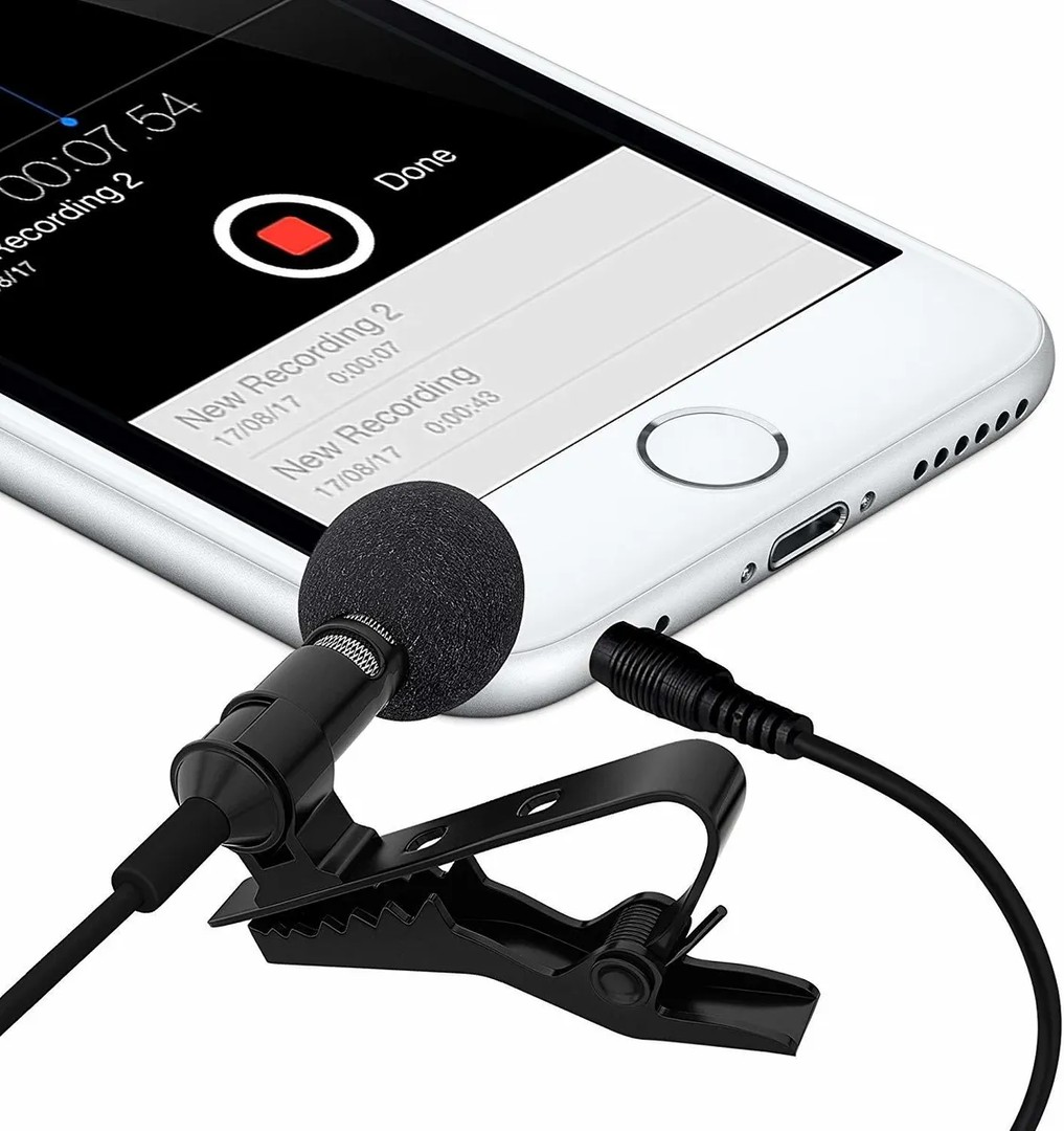 accesorios para electronica - Microfono Solapa Profesional 3.5 Mm Lavalier clip CELULAR KARAOKE 2