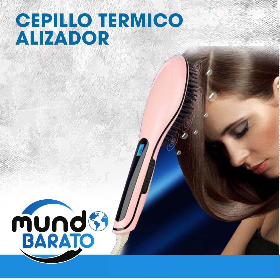 salud y belleza - Cepillo Alisador Profesional Térmico Electrico Plancha Secador Caliente 1