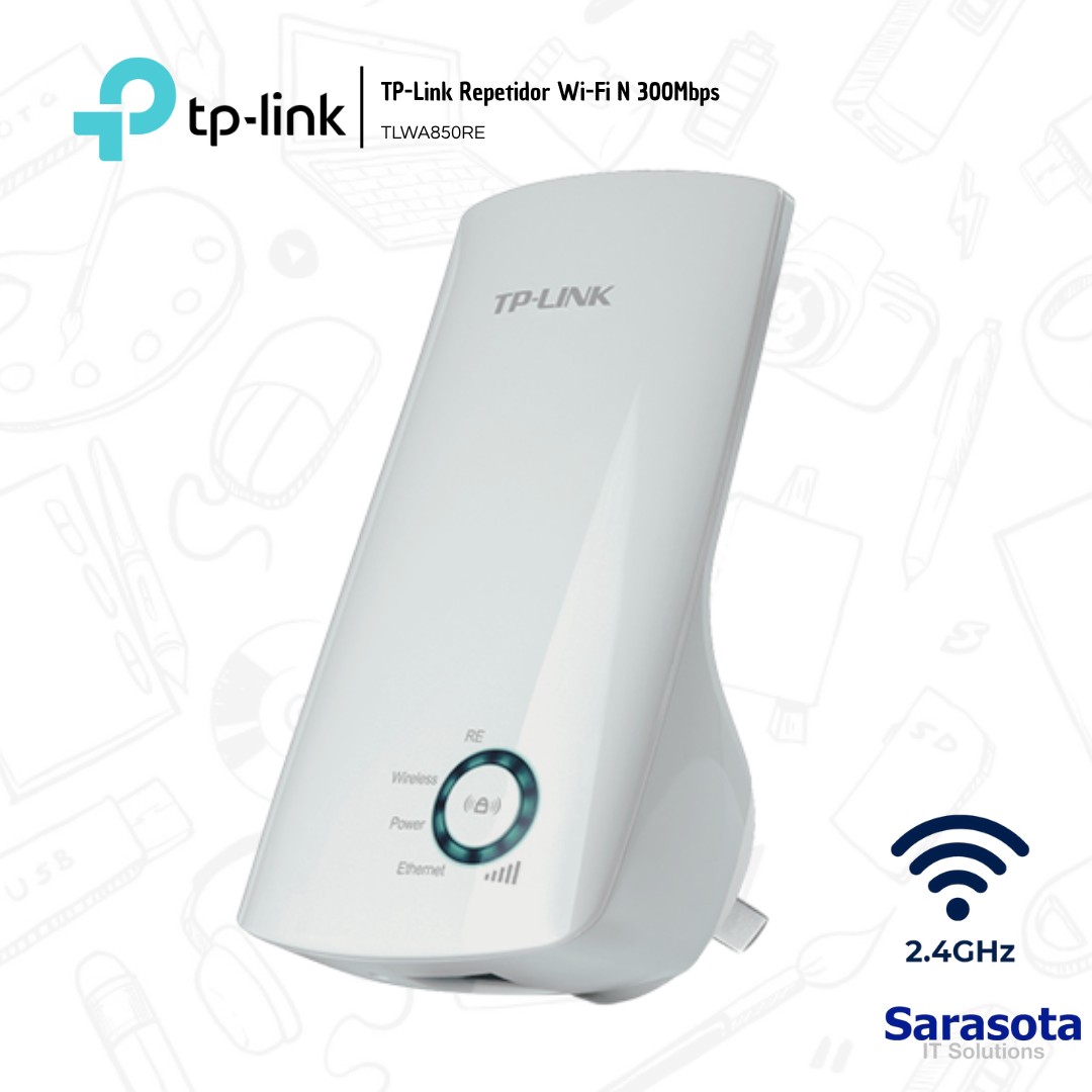 accesorios para electronica -  TP-Link Repetidor WA850RE 2.4GHz N300 300mbps 1