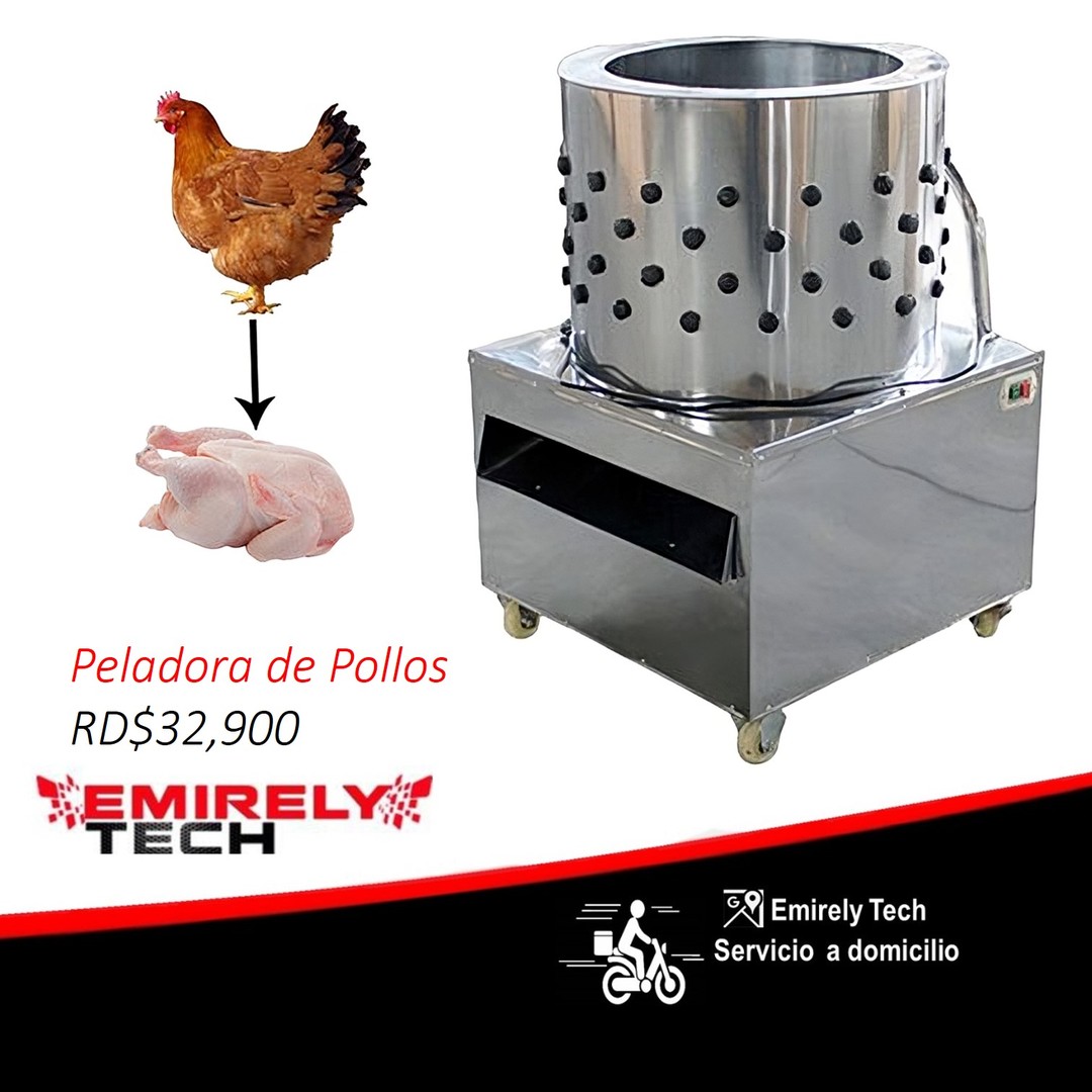 equipos profesionales - Maquina industrial peladora de ave pollo pato ganso y conejo pelador desplumador