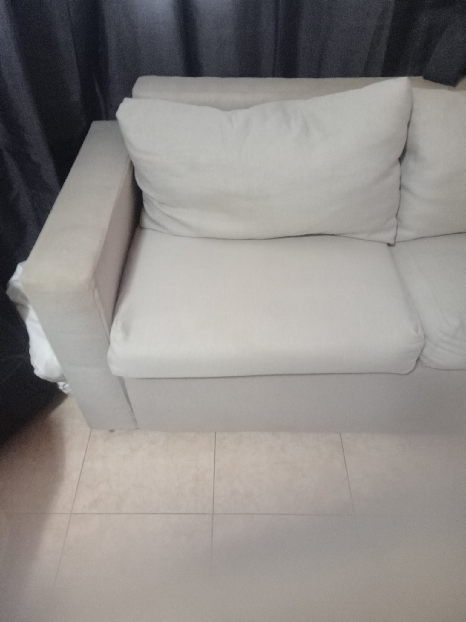 muebles y colchones - Mueble de tres plazas gris 2
