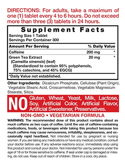 Salud y Equipamiento Médico - Cafeina 220mg Con Te Verde 300cap Horbaach 1