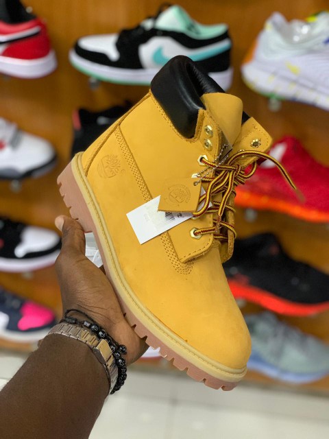 zapatos unisex - Bota Botas Timberland Timberla Clasico Clásica Classic Amarilla Amarrillas 2K25