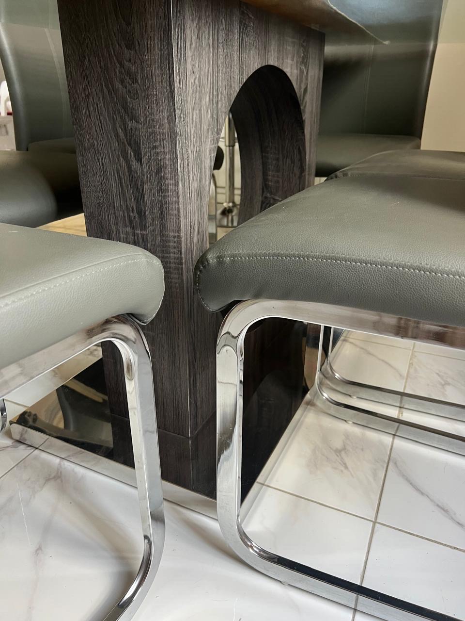 muebles y colchones - comedor de 6 sillas  1