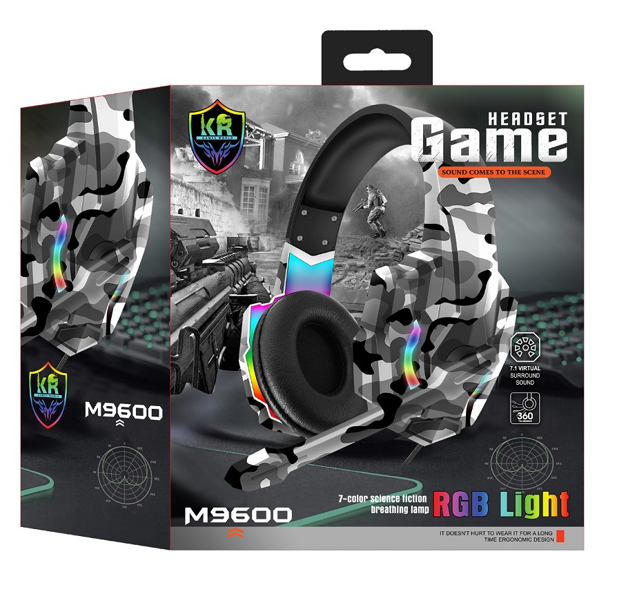 accesorios para electronica - AUDIFONO M9600 CASCO STEREO SOUND KARLER BASS G9600 GAMER AURICULARES