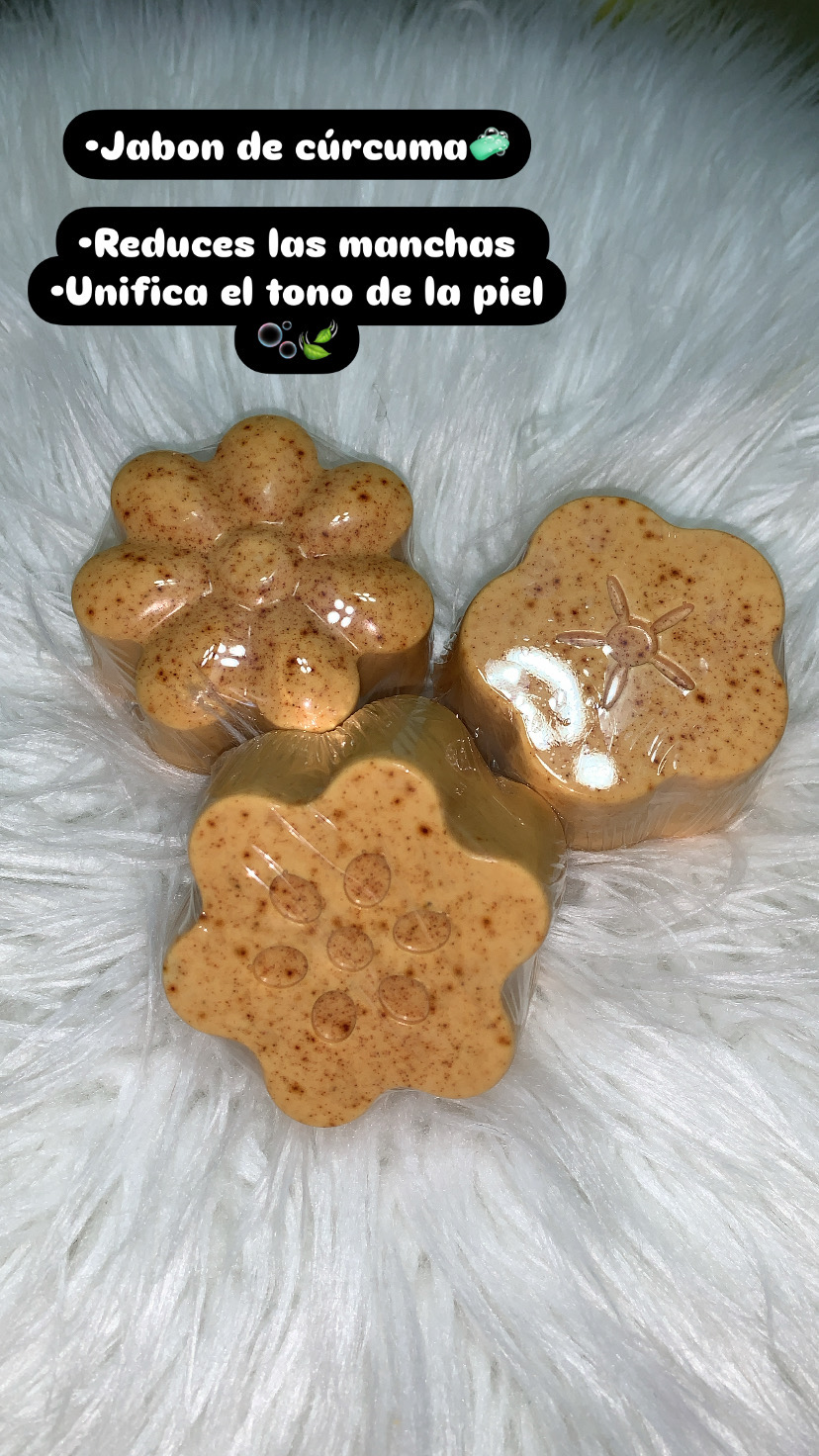 salud y belleza - jabones artesanales 100 natural cúrcuma 🍃