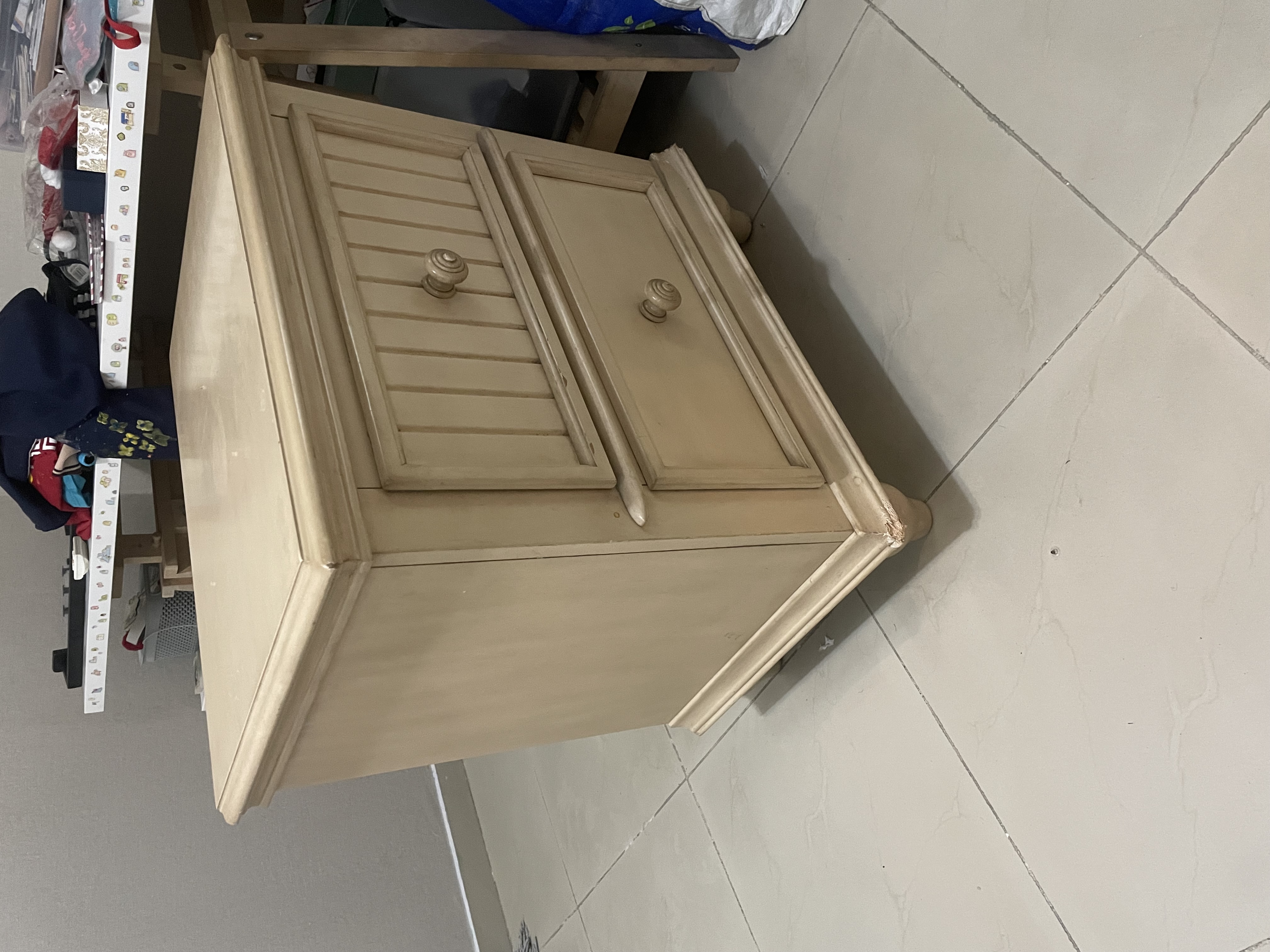 muebles y colchones - Cama Full + 2 Mesitas de noche + Gavetero con 5 Gavetas  4