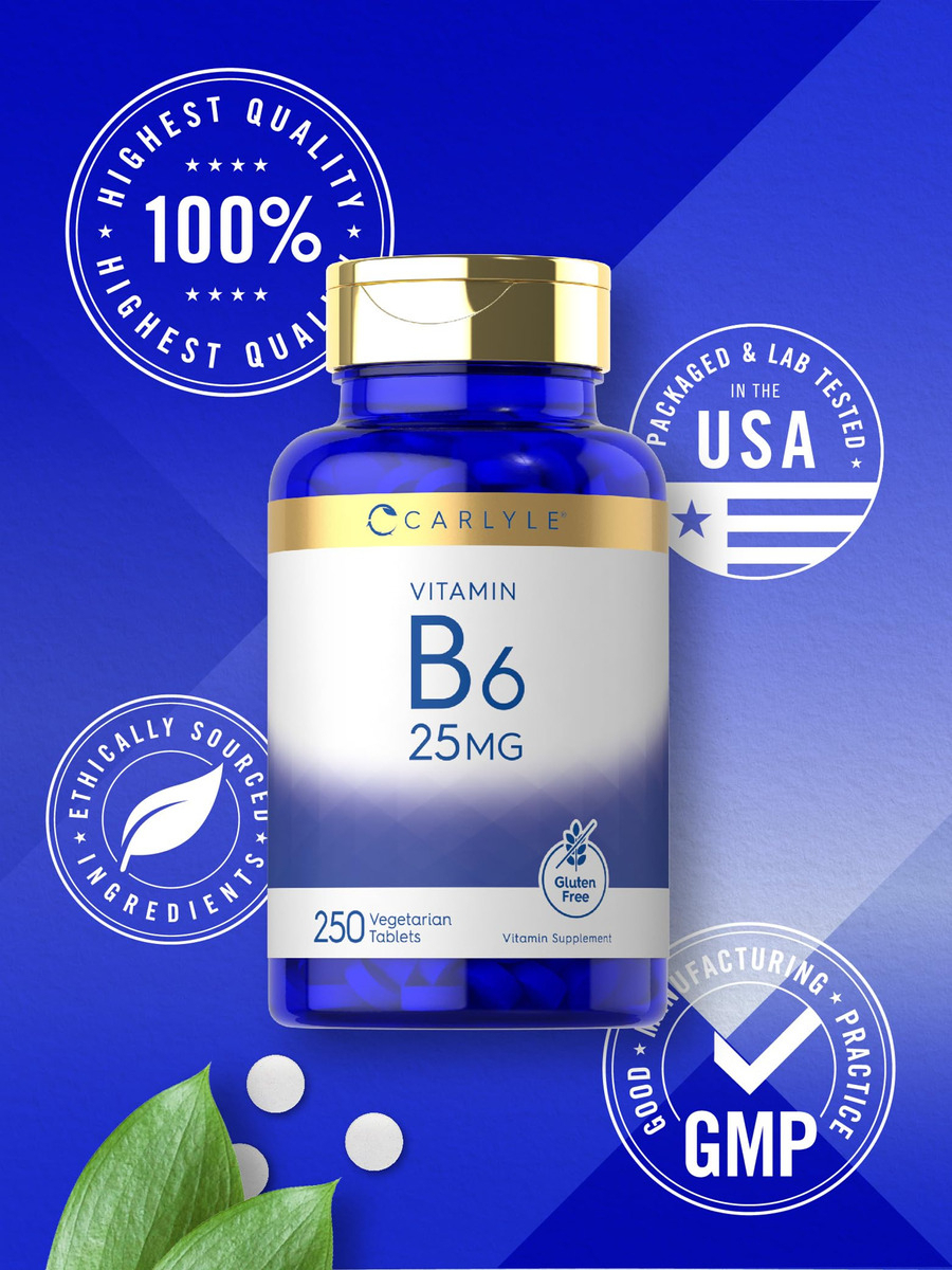 Salud y Equipamiento Médico - Vitamina B6 | 25mg | Carlyle 4