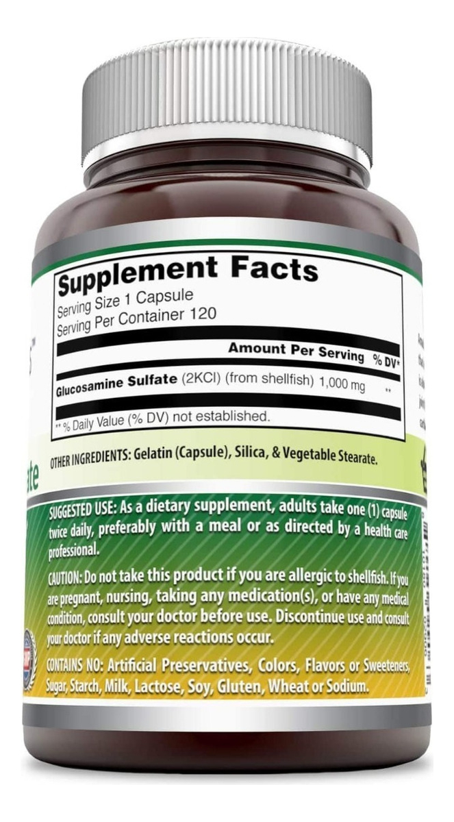 Salud y Equipamiento Médico - Glucosamin 120cap Amazing Nutrition 1