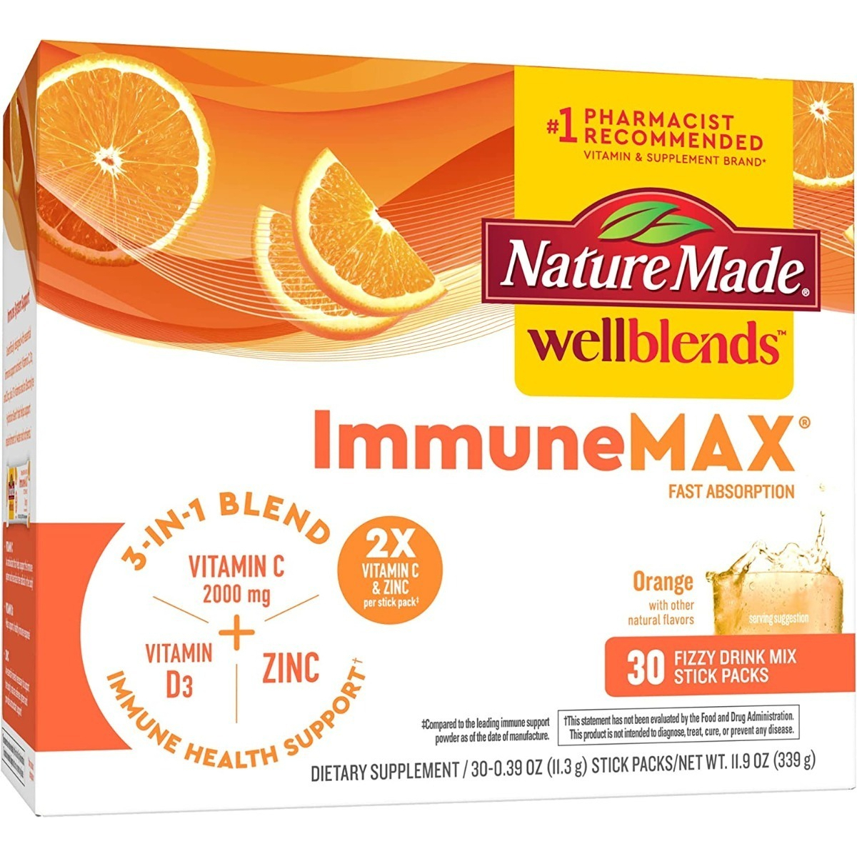 Salud y Equipamiento Médico - Vitamina C D3 Y Zinc Para El Sistema Inmune 30 Sobres