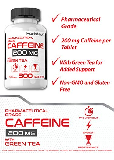 Salud y Equipamiento Médico - Cafeina 220mg Con Te Verde 300cap Horbaach 2