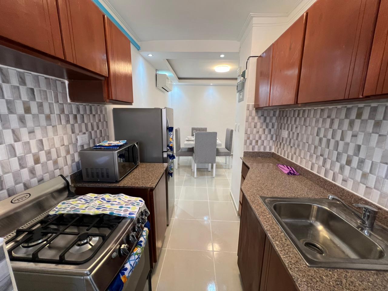 apartamentos - Se Renta Apartamento Amueblado en Av Las Americas 3