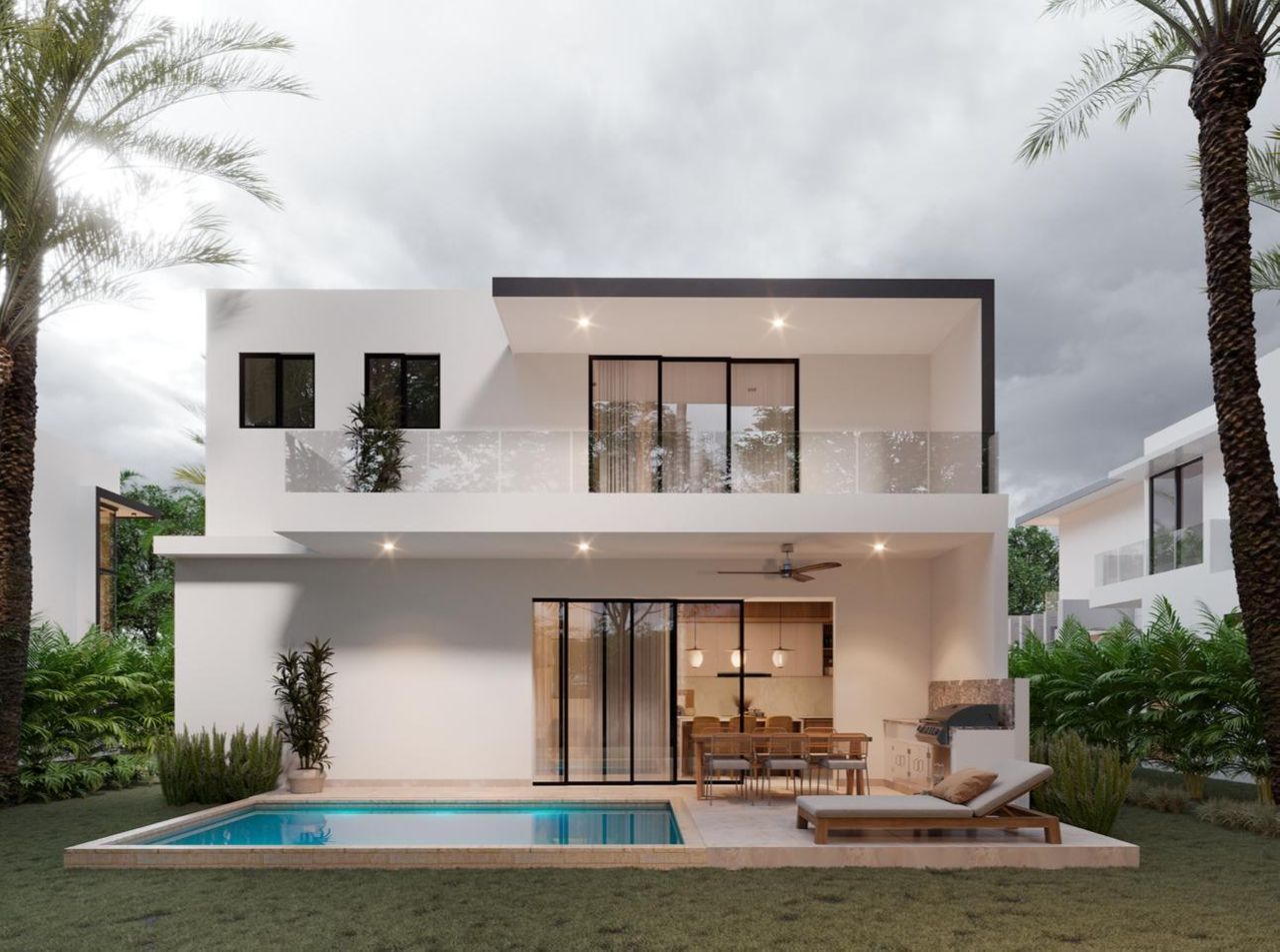 casas vacacionales y villas - Villa de lujo en punta cana con piscina 