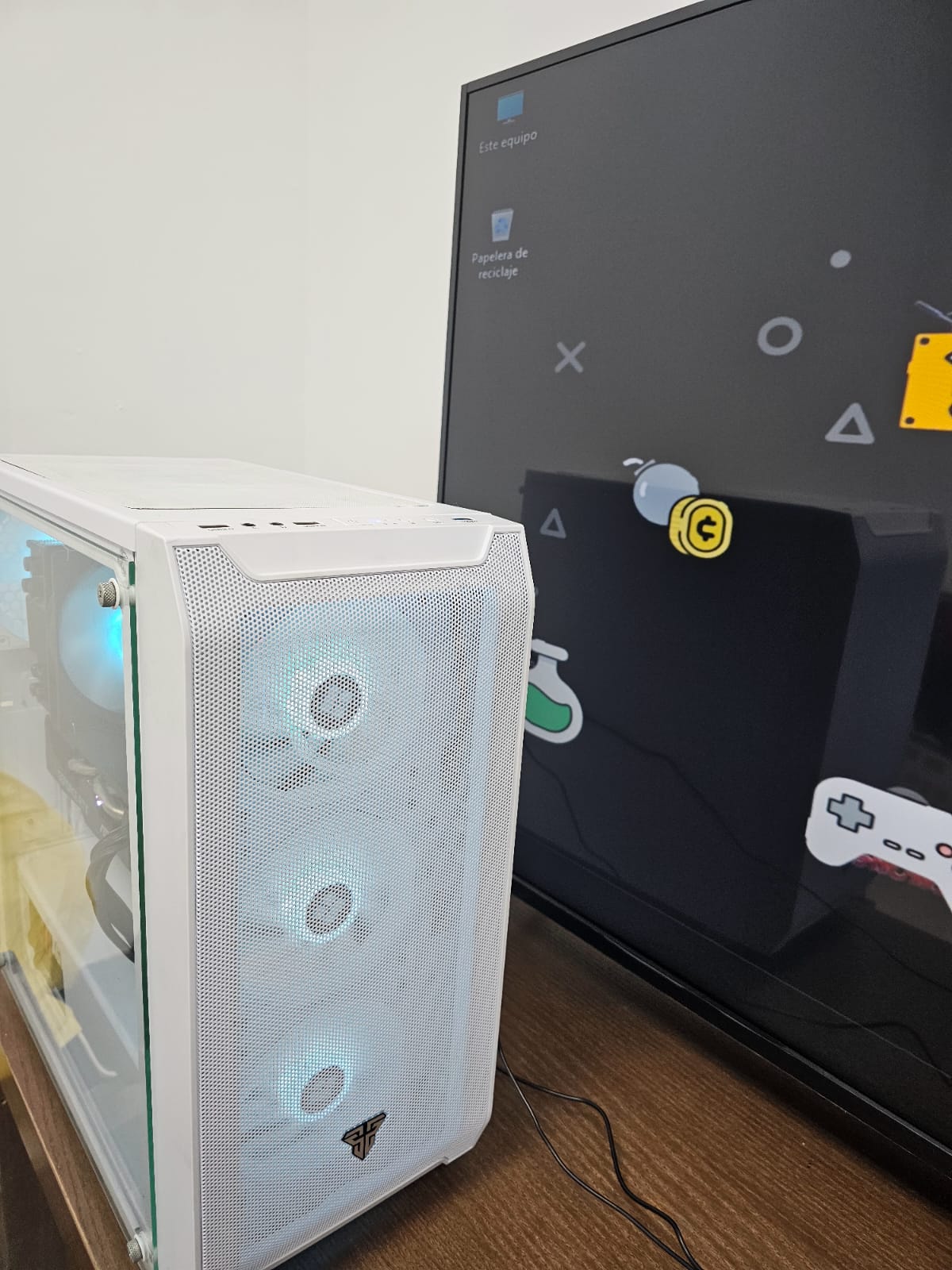 computadoras y laptops - PC GAMER PROCESADOR AMD RYZER 7 5700X, GEFORCE RTX ASUS 6 GB RGB 4