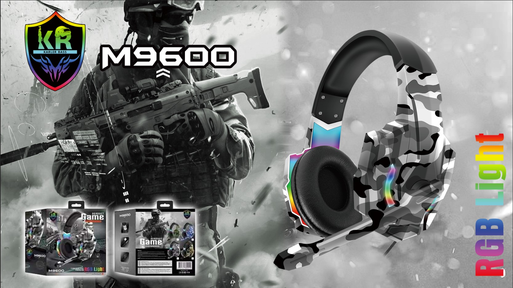 accesorios para electronica - AUDIFONO M9600 CASCO STEREO SOUND KARLER BASS G9600 GAMER AURICULARES 1