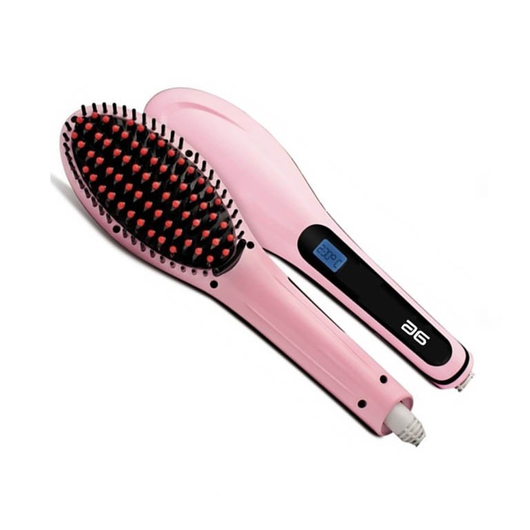 salud y belleza - Cepillo Alisador Profesional Térmico Electrico Plancha Secador Caliente 2