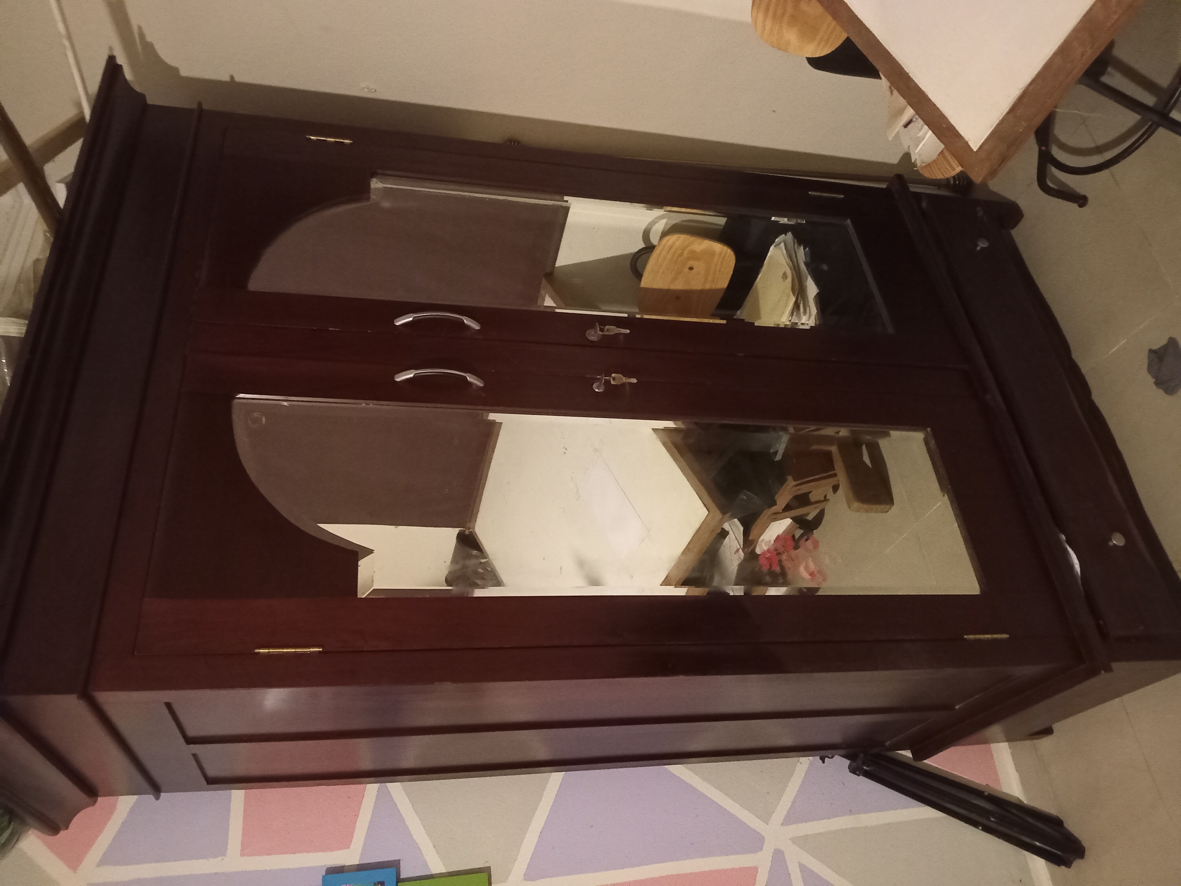 muebles y colchones - Closet de caoba hermoso y vintage 2