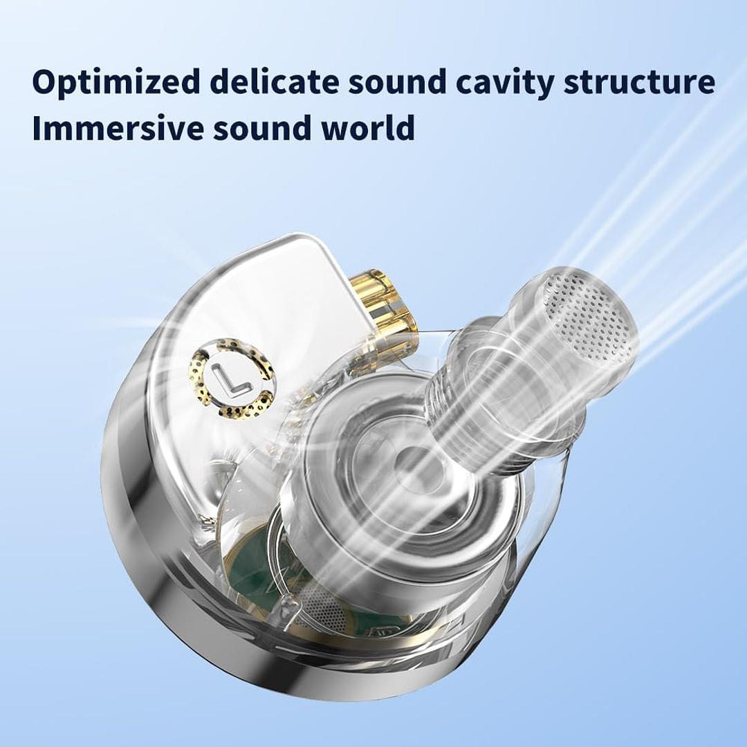 camaras y audio - TRN Conch In Ear Monitor Auriculares IEM 10mm DD 6