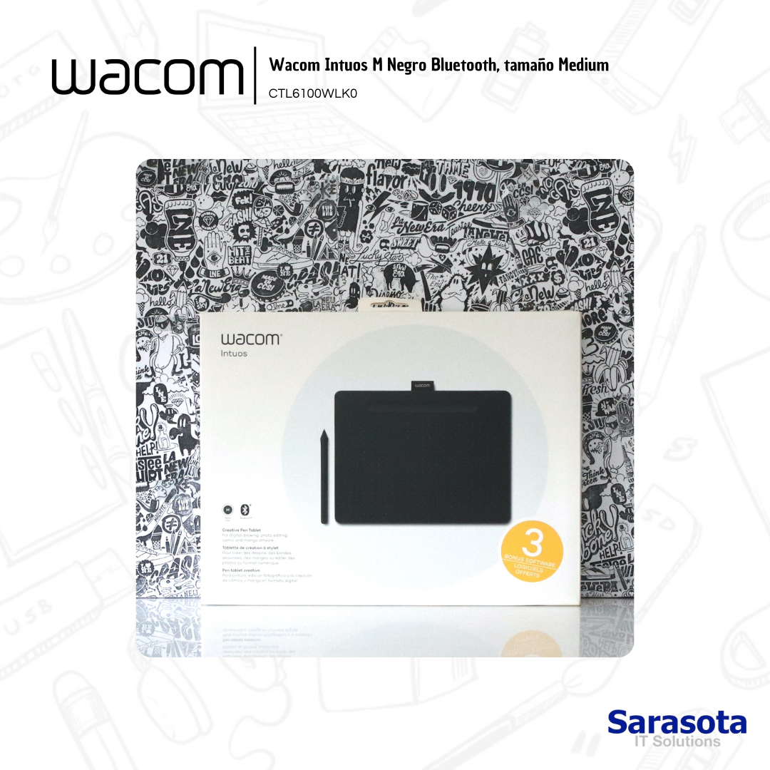 accesorios para electronica - Wacom Intuos M Bluetooth tableta gráfica 1