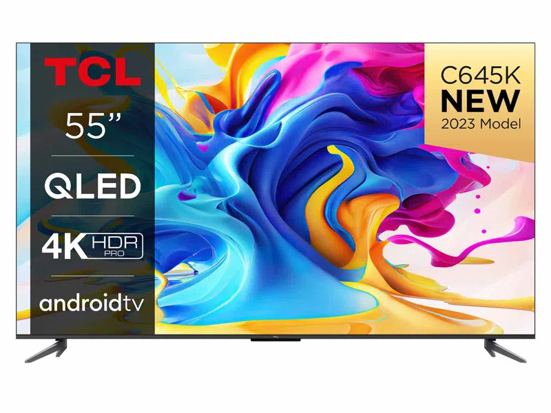 electrodomesticos - TCL 55 pulgadas 4K UHD, HDR, 2 años de garantía. 