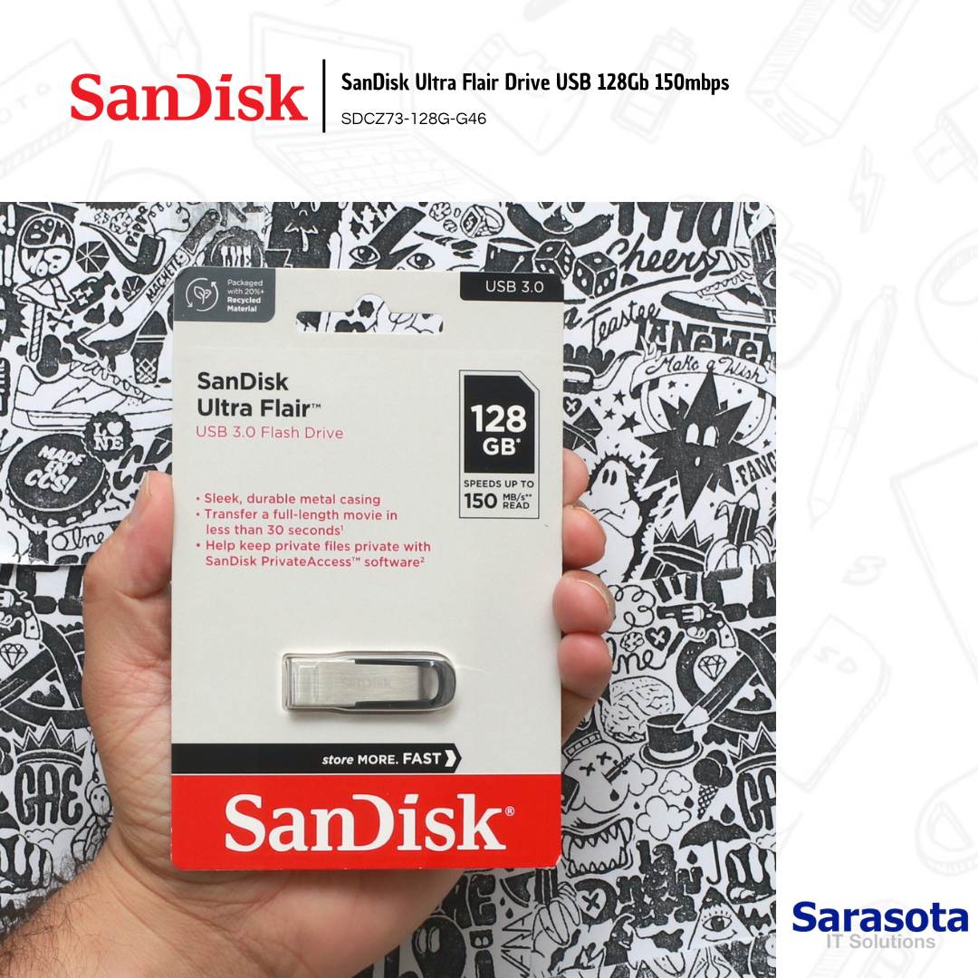 accesorios para electronica - SanDisk Ultra Flair Drive USB 128Gb 150mbps 0