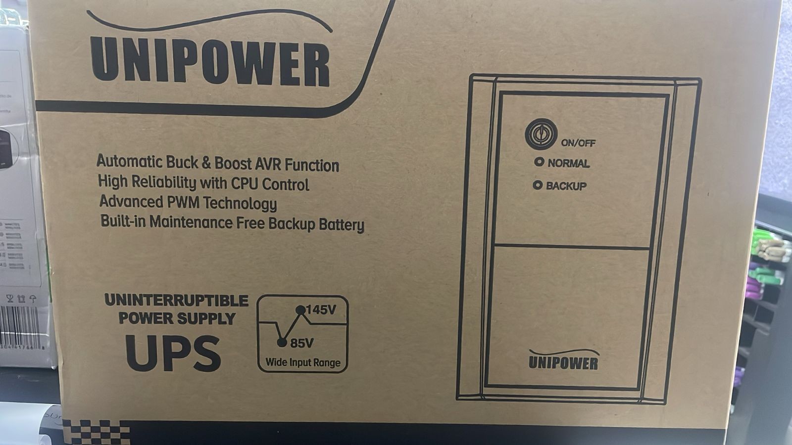 computadoras y laptops - UPS UNIPOWER 2200VA / 1100W  –TRABJA CON PLANTA / E INVERSOR /REGULA EL VOLTAJE  4