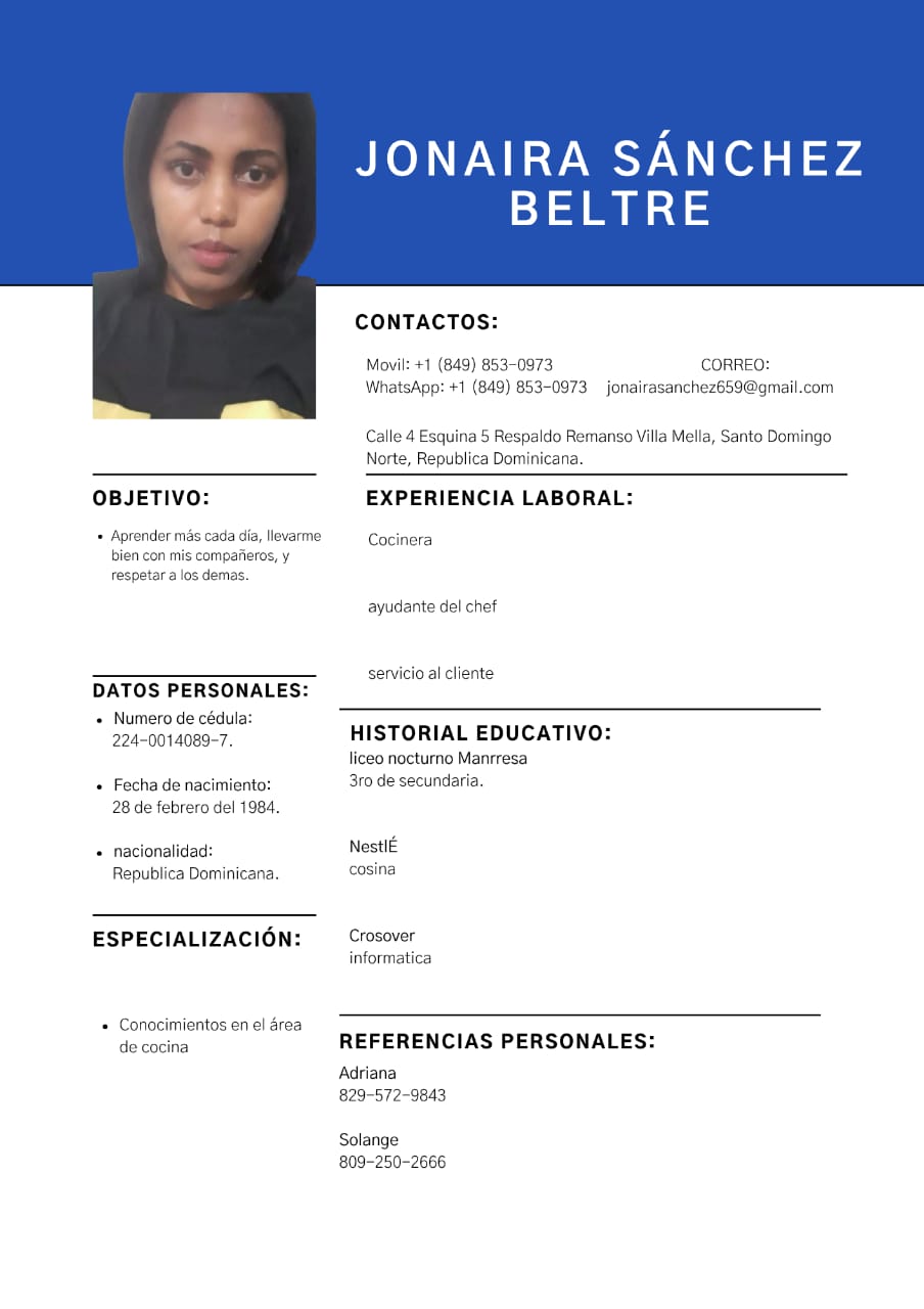 candidatos - Puede ser doméstica, cervicio al cliente y auxilia