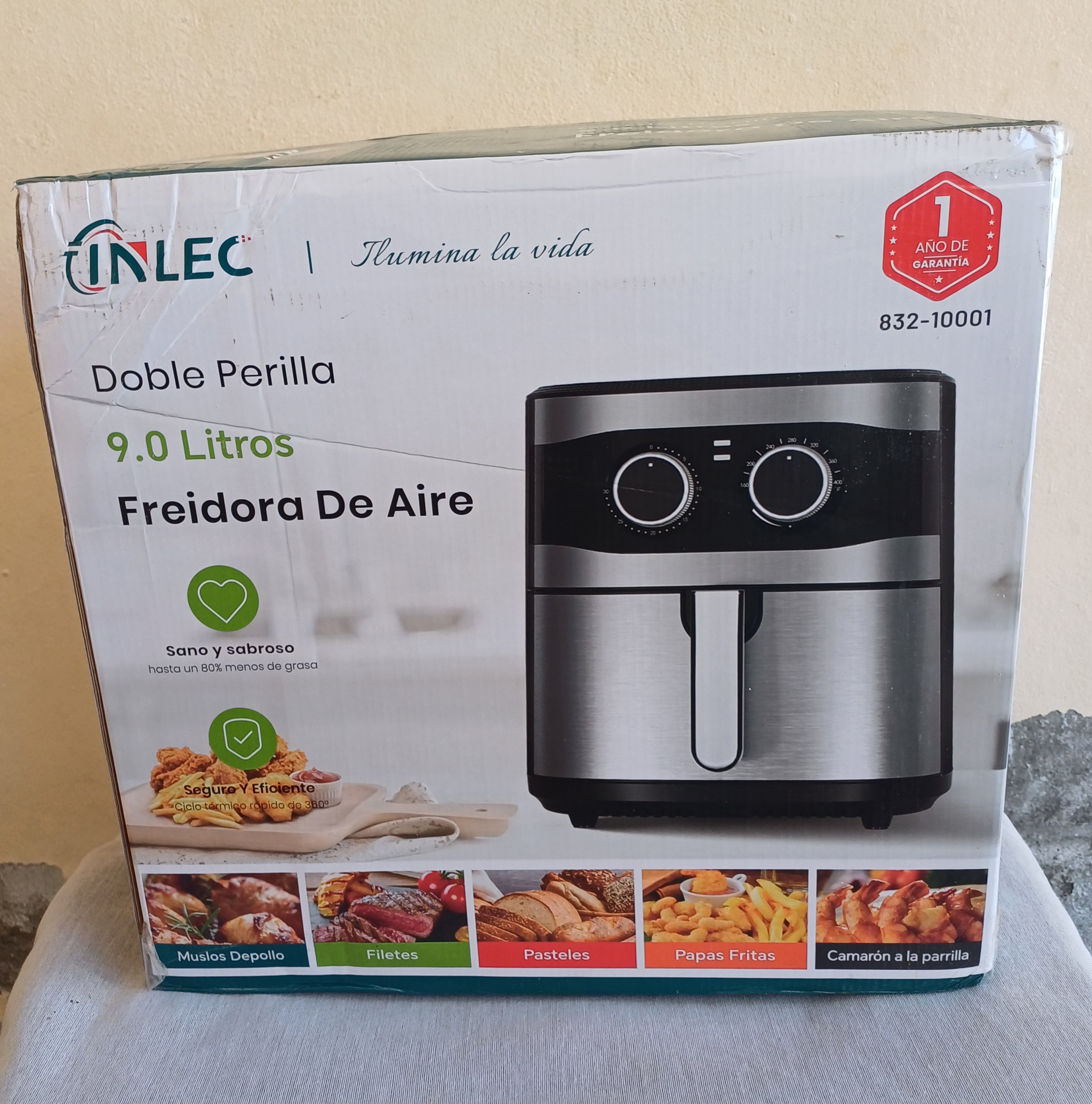 electrodomesticos - freidora de aire de 9 litros
