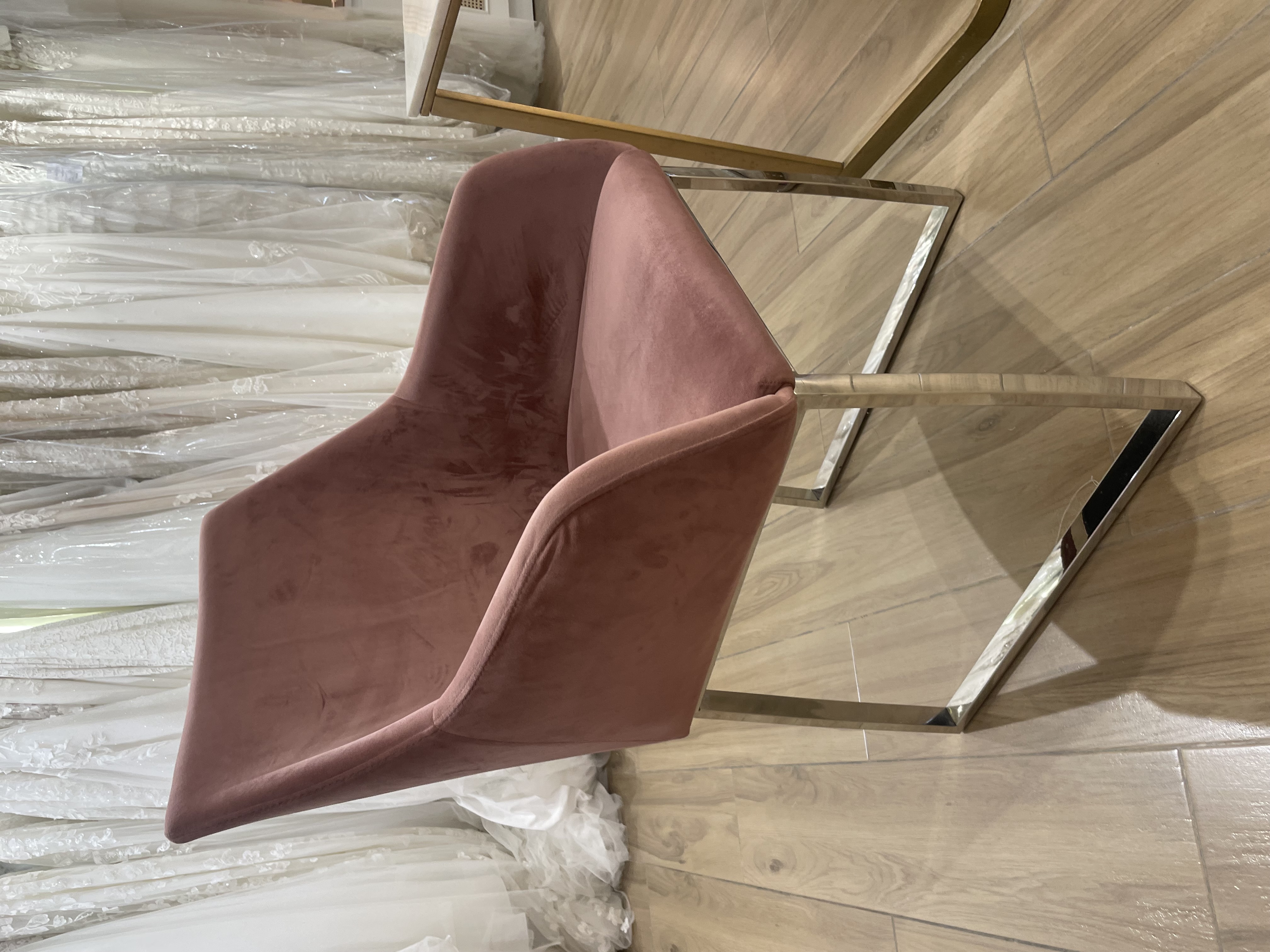 muebles y colchones - Hermosas butacas color rosa viejo 2