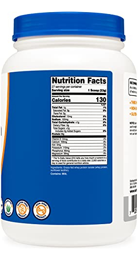 Salud y Equipamiento Médico - Proteina Aislada De Suero Alimentado Con Hierba -nutricost 3