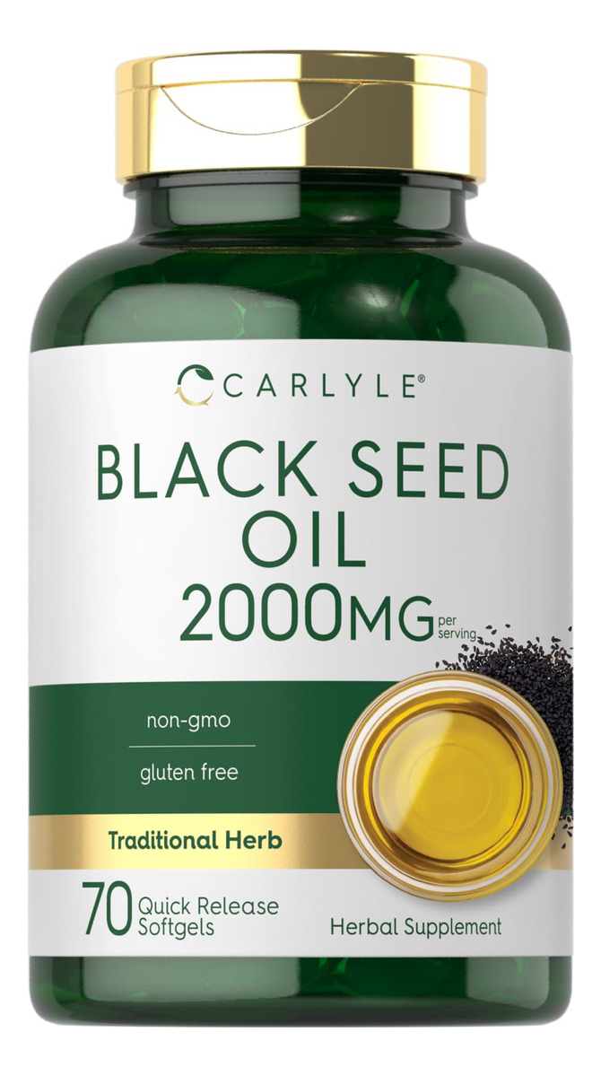 Salud y Equipamiento Médico - Aceite De Semilla Negra De 2000mg 70cap Carlyle