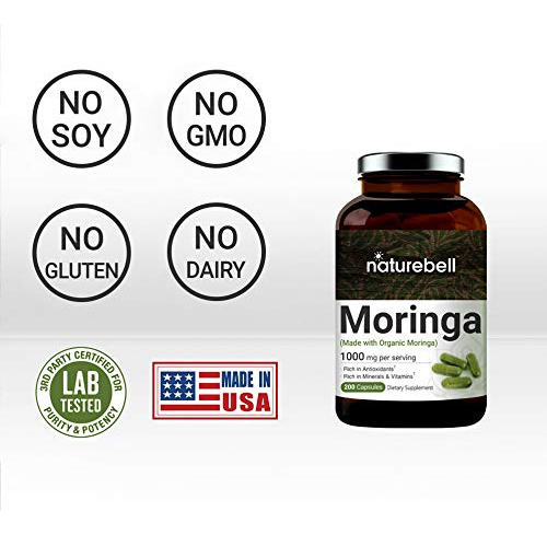 Salud y Equipamiento Médico - Capsulas De Moringa Organica De Maxima Potencia, 1000 Mg 1