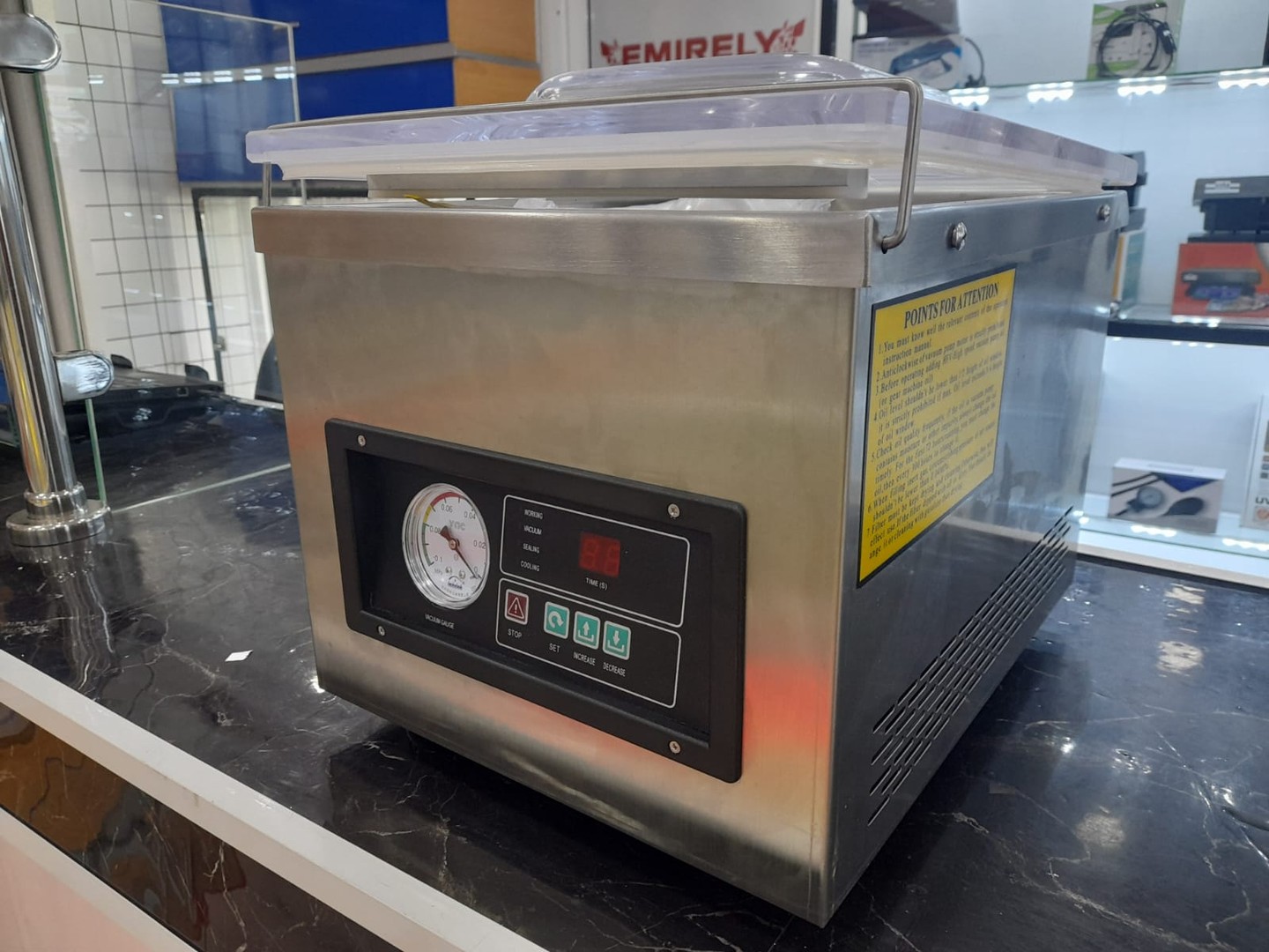 equipos profesionales - Maquina empacadora selladora al vacio empaquetadora envasadora industrial dz-260 5