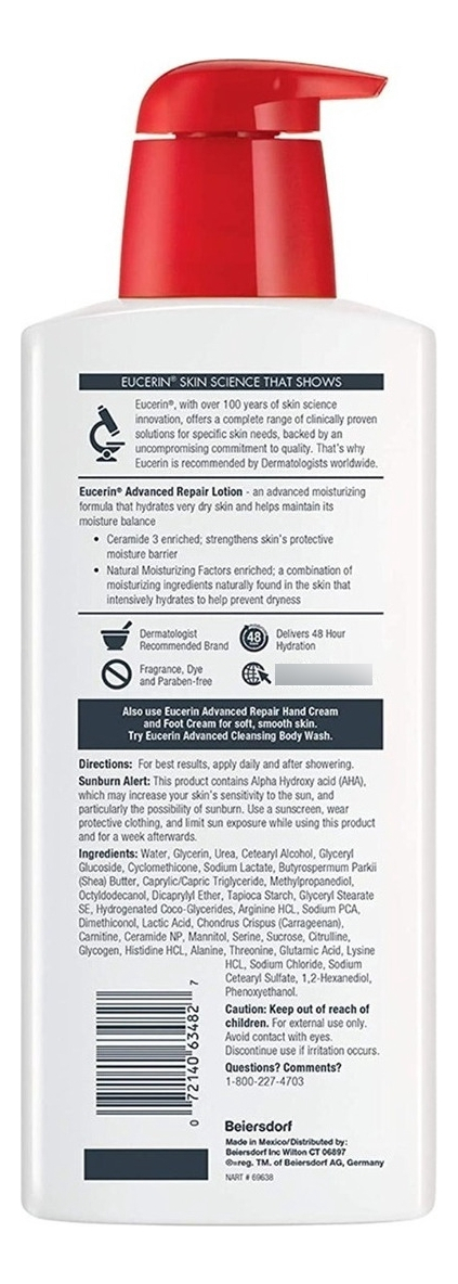 Salud y Equipamiento Médico - Crema Eucerin Rparadora Avanzda 1