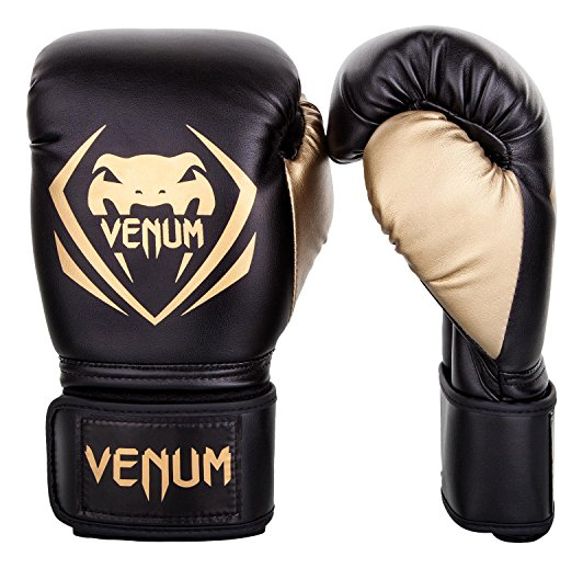Salud y Equipamiento Médico - Guantes De Boxeo Contendiente Venum Negro - Gold 14 Oz 0