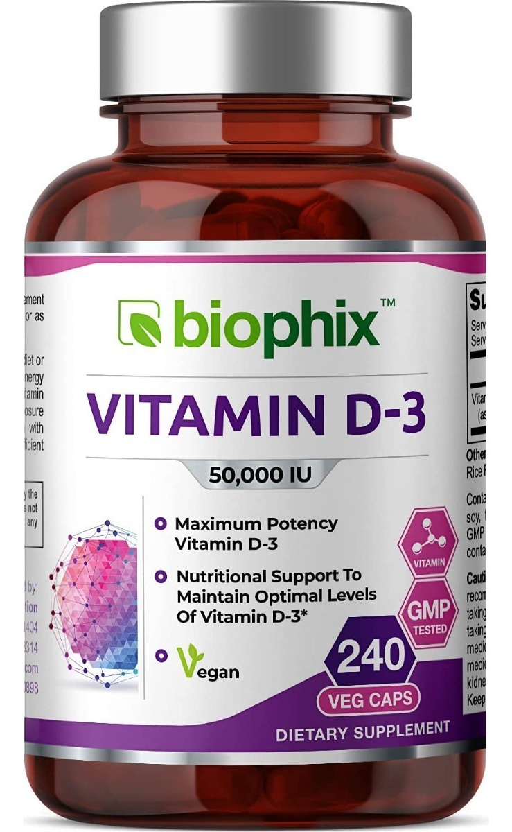 Salud y Equipamiento Médico - Vitamina D3 50000iu Biophix - Unid - Unidad A $1841