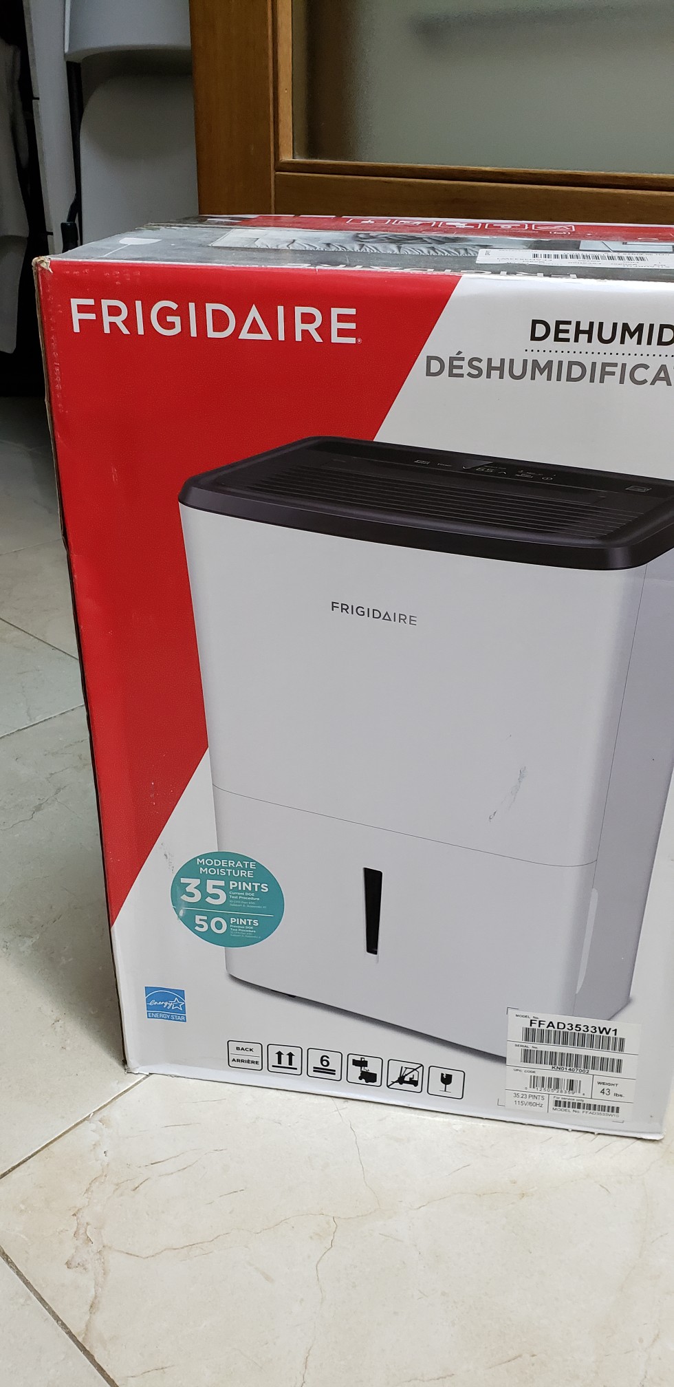 electrodomesticos - Deshumidificador Frigidaire 35 pint
