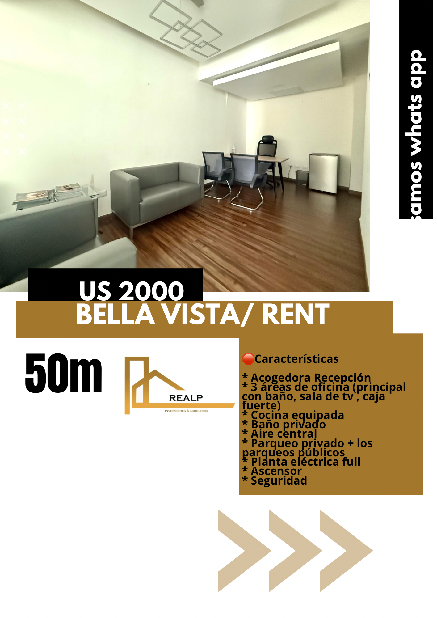 oficinas y locales comerciales - Oficina amoblada en Bella vista 