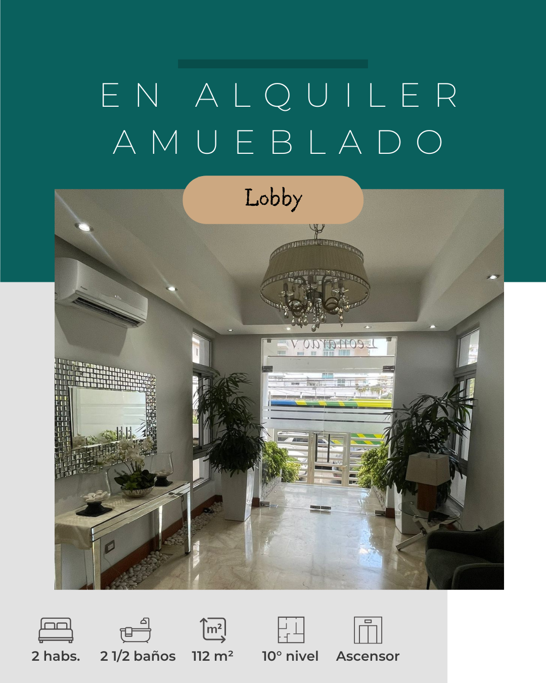 apartamentos - Alquilo apto. totalmente amueblado en Piantini 5