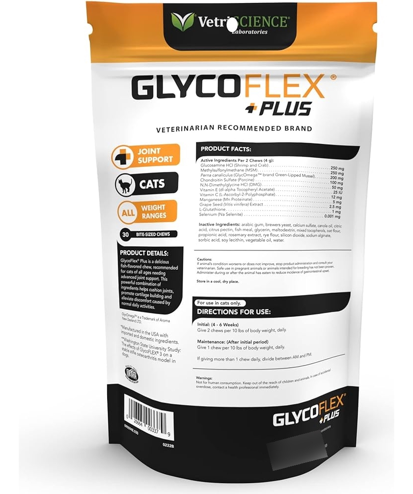 Salud y Equipamiento Médico - Vetriscience Glycoflex Plus Condroitin Suplemento De Cadera 1