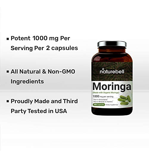 Salud y Equipamiento Médico - Capsulas De Moringa Organica De Maxima Potencia, 1000 Mg 2