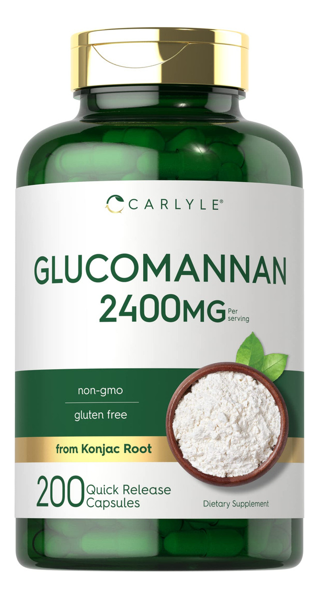 Salud y Equipamiento Médico - Glucomanano 2400mg 200 Capsulas Carlyle